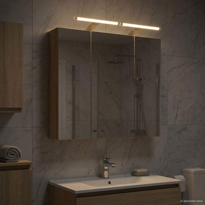 vidaXL Bathroom Mirror Cabinet Sonoma Oak 70 x 14.5 x 70 cm