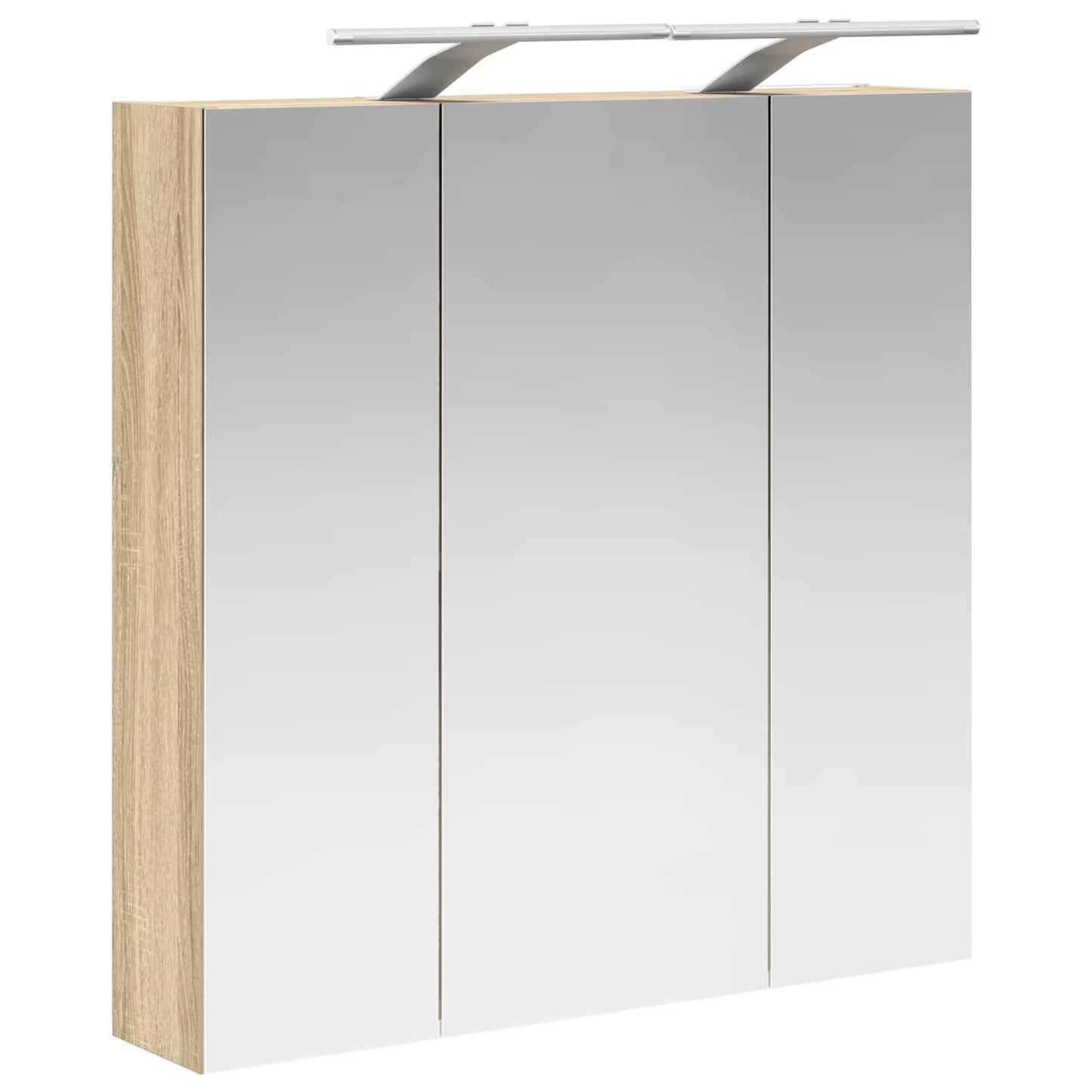 vidaXL Bathroom Mirror Cabinet Sonoma Oak 70 x 14.5 x 70 cm