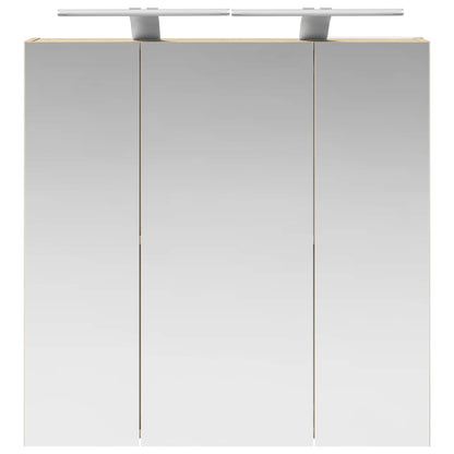 vidaXL Bathroom Mirror Cabinet Sonoma Oak 70 x 14.5 x 70 cm