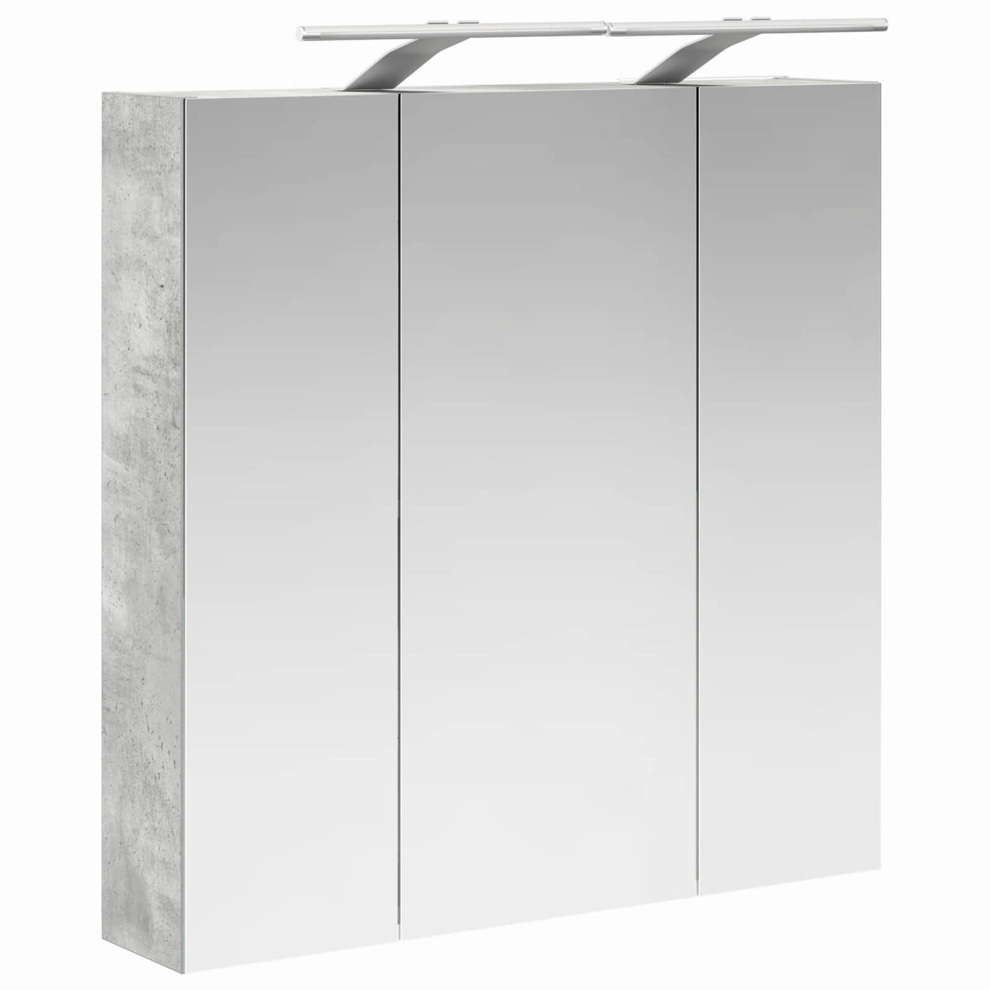 vidaXL Bathroom Mirror Cabinet Concrete Grey 70 x 14.5 x 70 cm