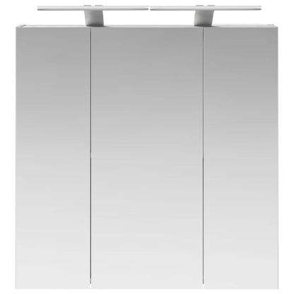 vidaXL Bathroom Mirror Cabinet Grey Sonoma 70 x 14.5 x 70 cm