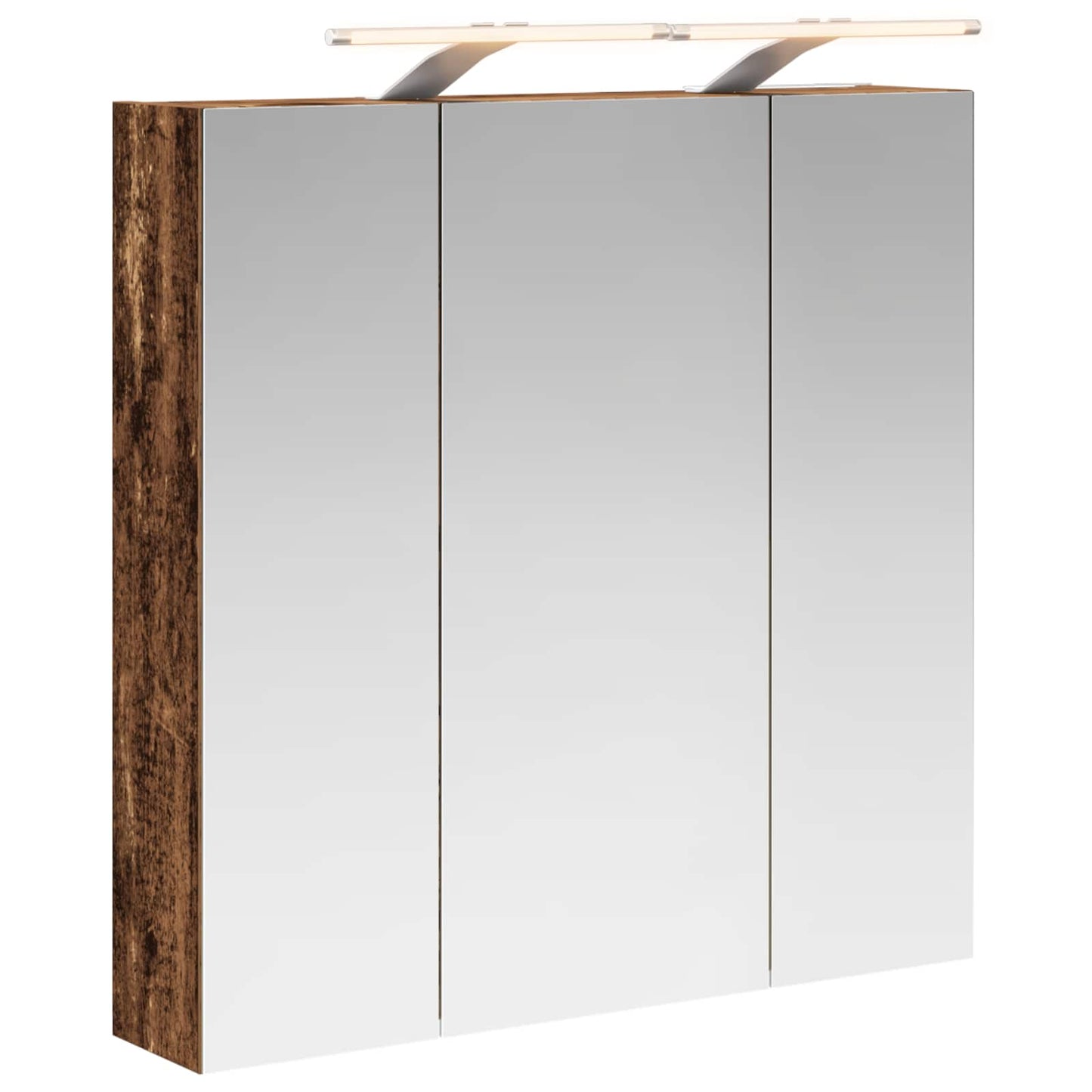 vidaXL Bathroom Mirror Cabinet Old Wood 70 x 14.5 x 70 cm