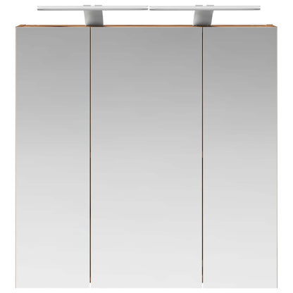 vidaXL Bathroom Mirror Cabinet Old Wood 70 x 14.5 x 70 cm