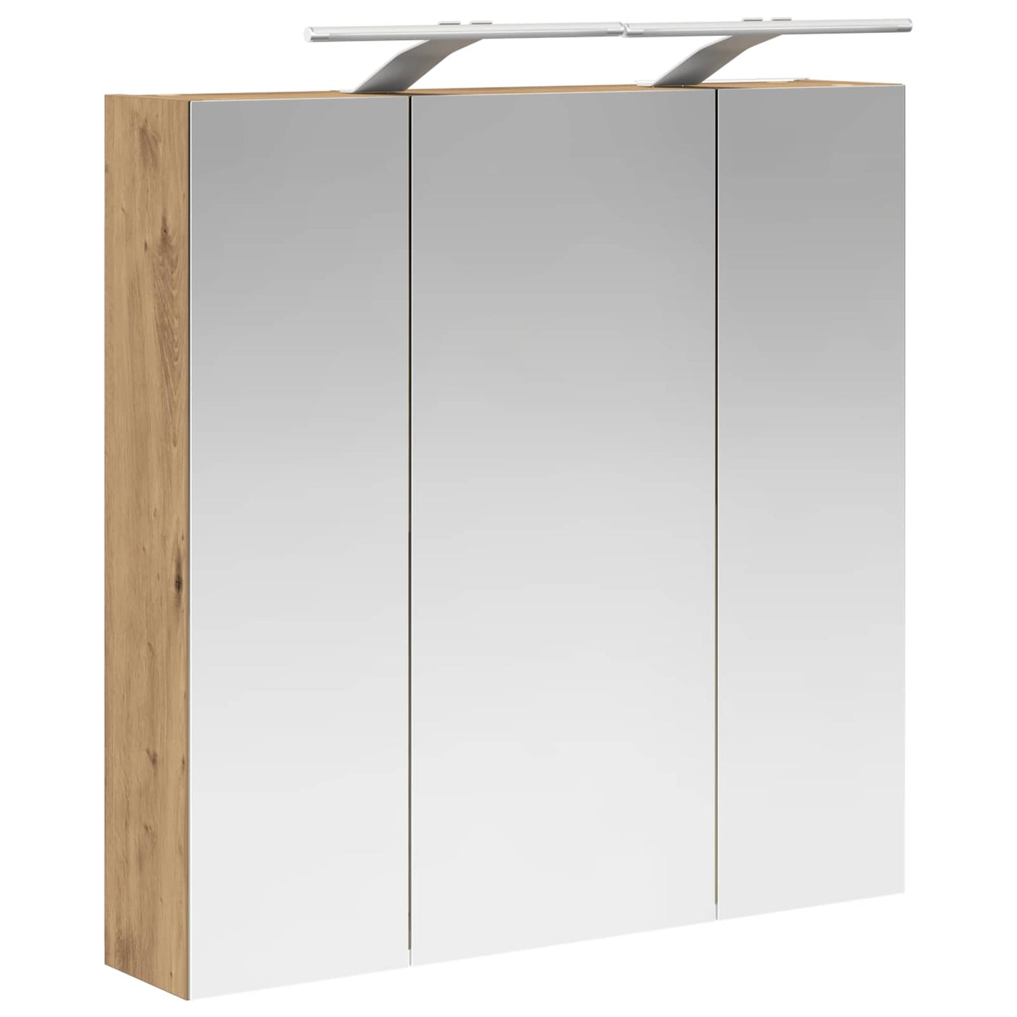 vidaXL Bathroom Mirror Cabinet Artisian Oak 70 x 14.5 x 70 cm