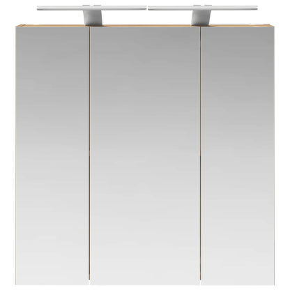 vidaXL Bathroom Mirror Cabinet Artisian Oak 70 x 14.5 x 70 cm