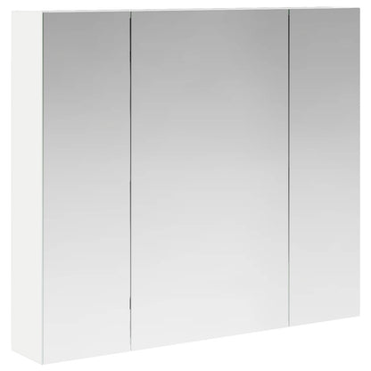 vidaXL Bathroom Mirror Cabinet White 80 x 14.5 x 70 cm Engineered wood