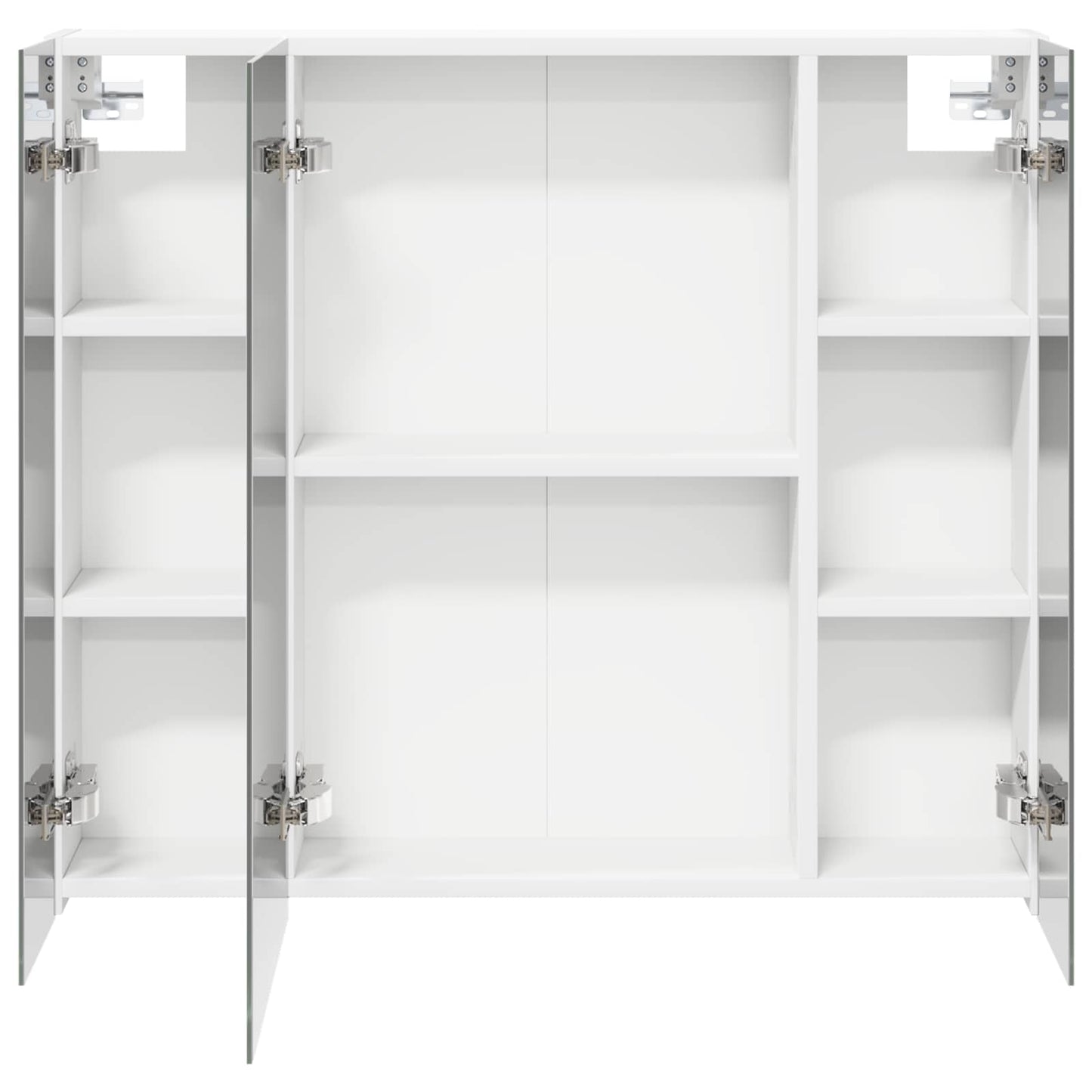 vidaXL Bathroom Mirror Cabinet White 80 x 14.5 x 70 cm Engineered wood
