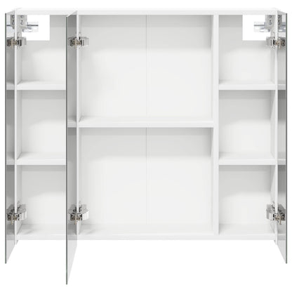 vidaXL Bathroom Mirror Cabinet White 80 x 14.5 x 70 cm Engineered wood