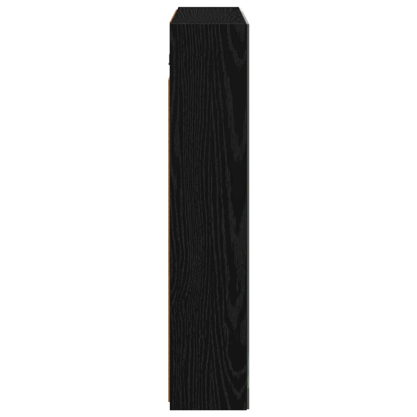 vidaXL Bathroom Mirror Cabinet with Shelf Black Oak 80 x 14.5 x 70 cm