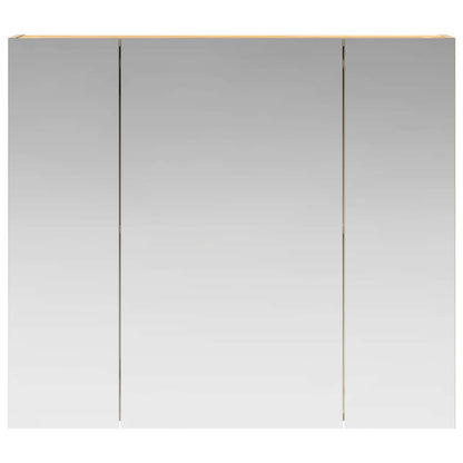 vidaXL Bathroom Mirror Cabinet with Shelf Sonoma Oak 80 x 14.5 x 70 cm