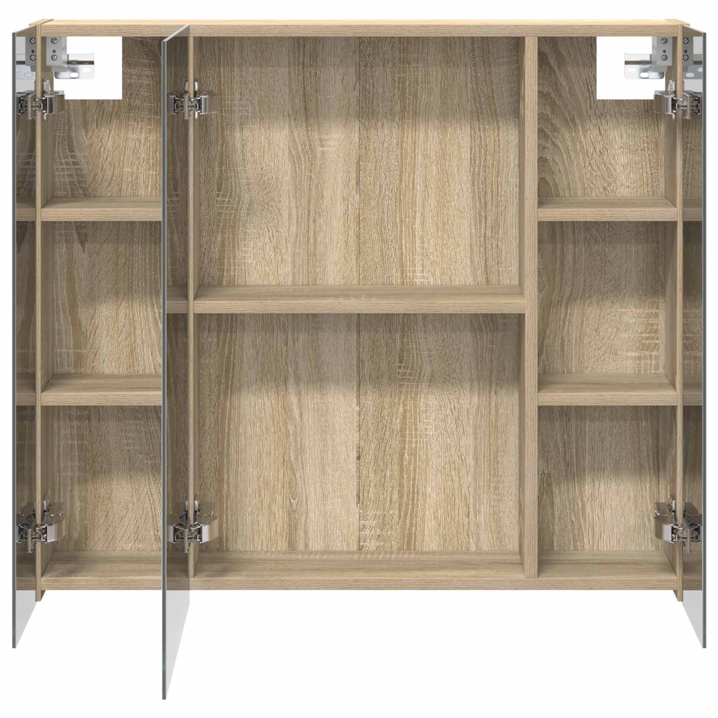 vidaXL Bathroom Mirror Cabinet with Shelf Sonoma Oak 80 x 14.5 x 70 cm