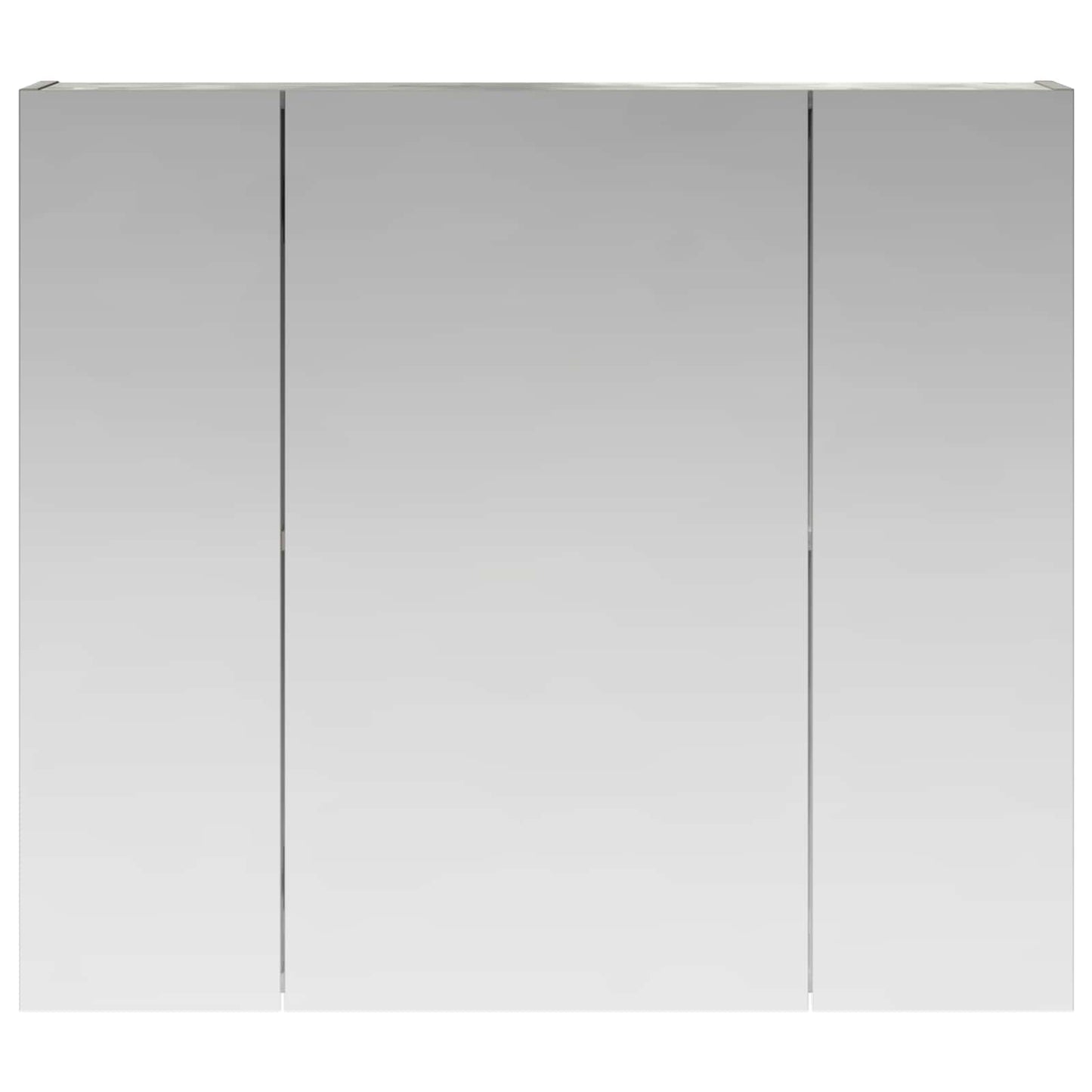 vidaXL Bathroom Mirror Cabinet Concrete Grey 80 x 14.5 x 70 cm