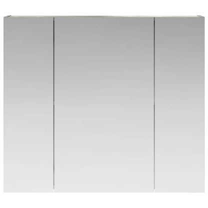 vidaXL Bathroom Mirror Cabinet Concrete Grey 80 x 14.5 x 70 cm