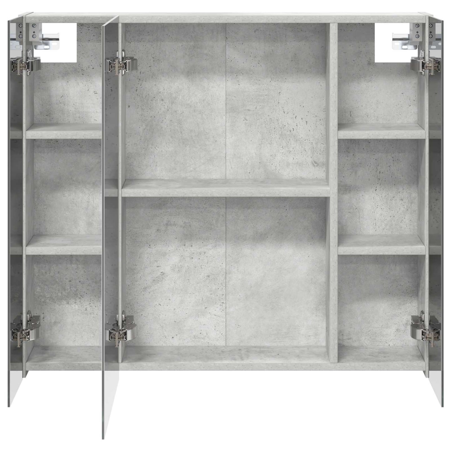 vidaXL Bathroom Mirror Cabinet Concrete Grey 80 x 14.5 x 70 cm