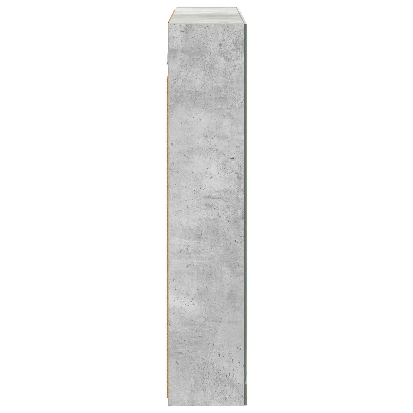 vidaXL Bathroom Mirror Cabinet Concrete Grey 80 x 14.5 x 70 cm