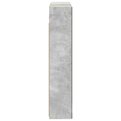 vidaXL Bathroom Mirror Cabinet Concrete Grey 80 x 14.5 x 70 cm