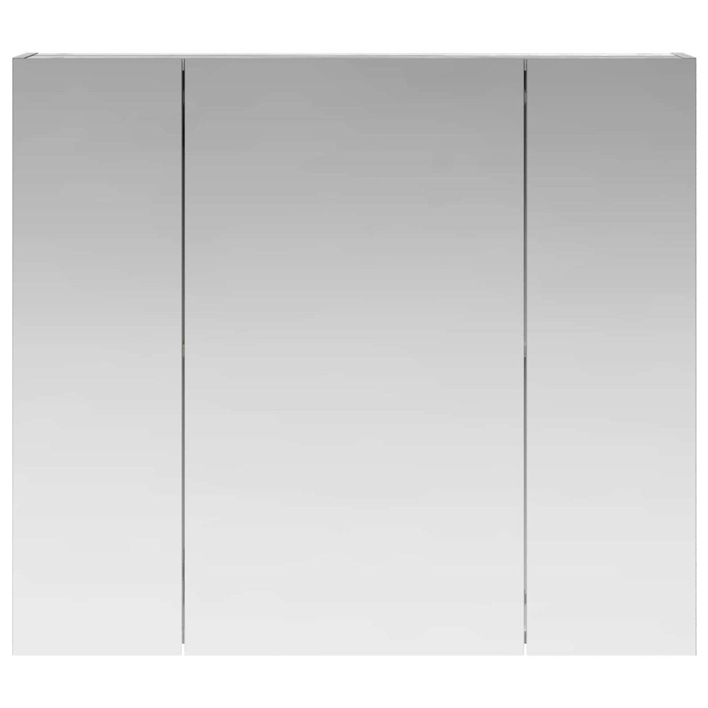 vidaXL Bathroom Mirror Cabinet with Door Grey Sonoma 80 x 14.5 x 70 cm