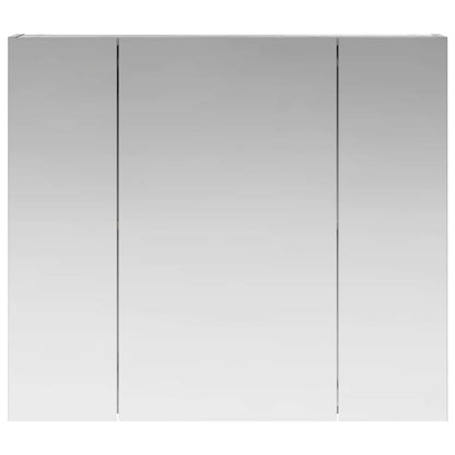 vidaXL Bathroom Mirror Cabinet with Door Grey Sonoma 80 x 14.5 x 70 cm
