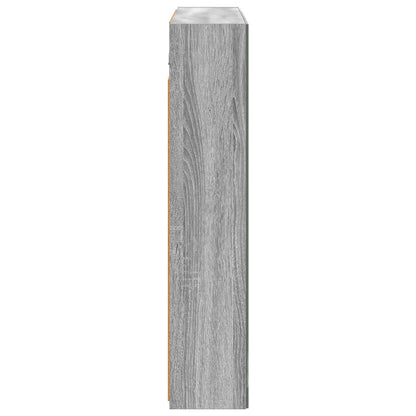 vidaXL Bathroom Mirror Cabinet with Door Grey Sonoma 80 x 14.5 x 70 cm