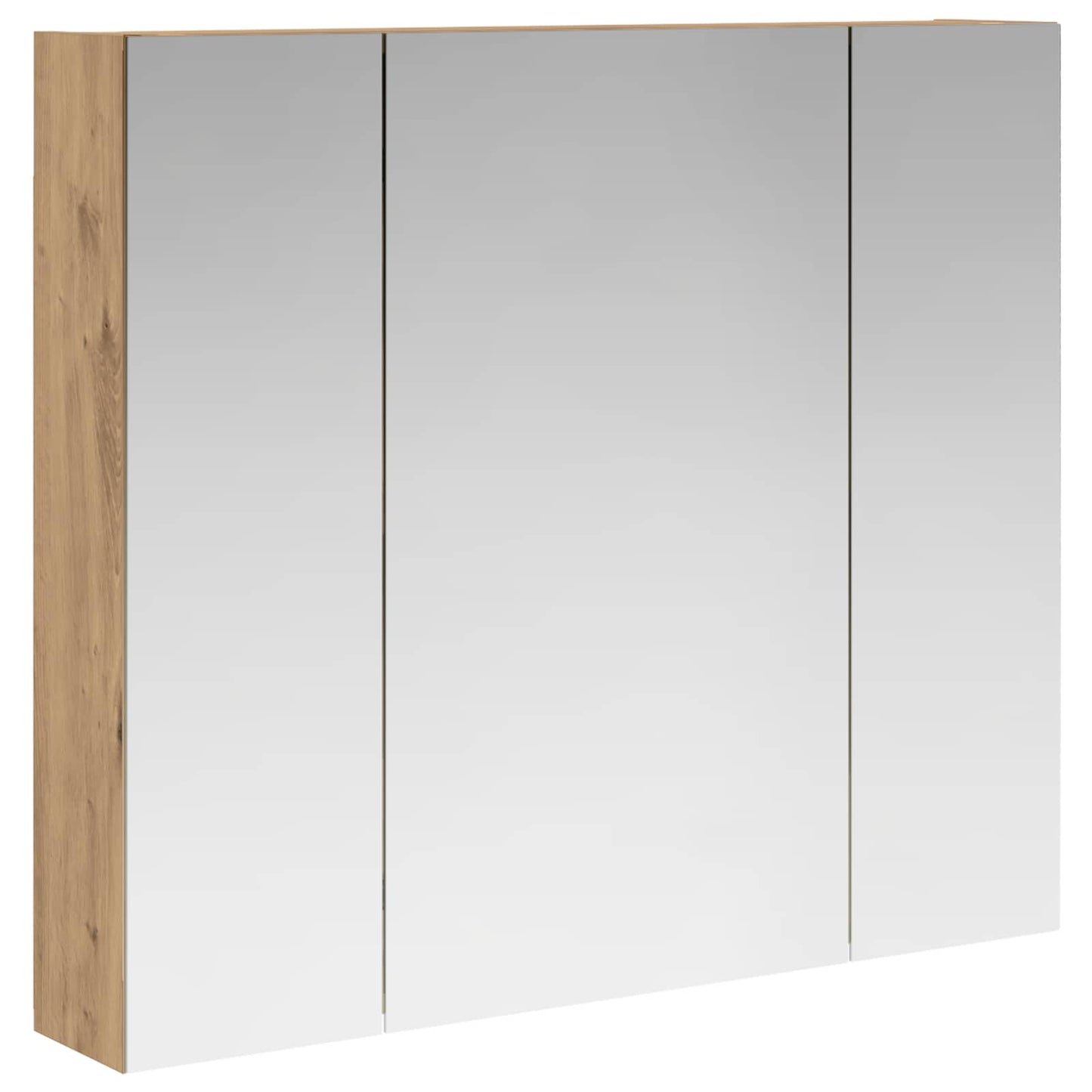 vidaXL Bathroom Mirror Cabinet Artisian Oak 80 x 14.5 x 70 cm