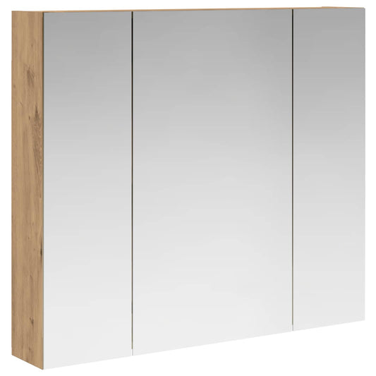 vidaXL Bathroom Mirror Cabinet Artisian Oak 80 x 14.5 x 70 cm