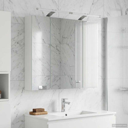 vidaXL Bathroom Mirror Cabinet White 80 x 14.5 x 70 cm Engineered wood
