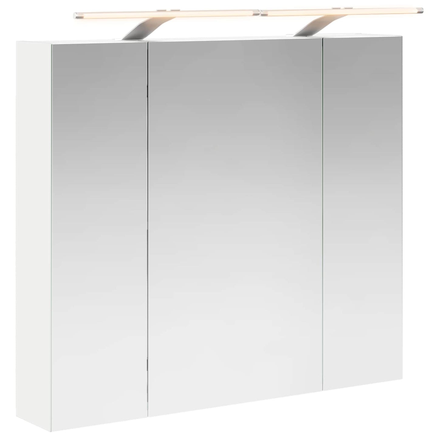 vidaXL Bathroom Mirror Cabinet White 80 x 14.5 x 70 cm Engineered wood