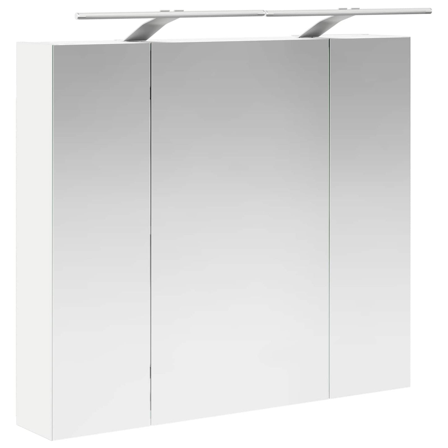 vidaXL Bathroom Mirror Cabinet White 80 x 14.5 x 70 cm Engineered wood