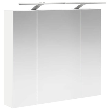vidaXL Bathroom Mirror Cabinet White 80 x 14.5 x 70 cm Engineered wood