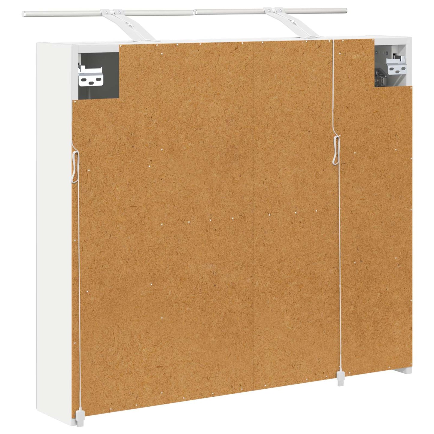 vidaXL Bathroom Mirror Cabinet White 80 x 14.5 x 70 cm Engineered wood
