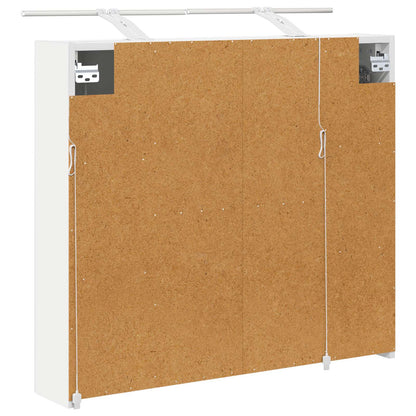vidaXL Bathroom Mirror Cabinet White 80 x 14.5 x 70 cm Engineered wood