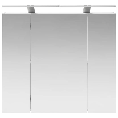 vidaXL Bathroom Mirror Cabinet White 80 x 14.5 x 70 cm Engineered wood