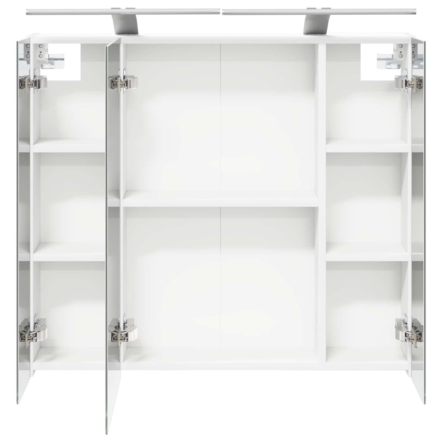 vidaXL Bathroom Mirror Cabinet White 80 x 14.5 x 70 cm Engineered wood