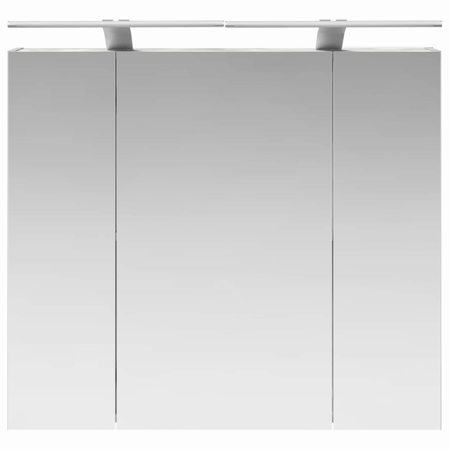 vidaXL Bathroom Mirror Cabinet with Shelf Black Oak 80 x 14.5 x 70 cm