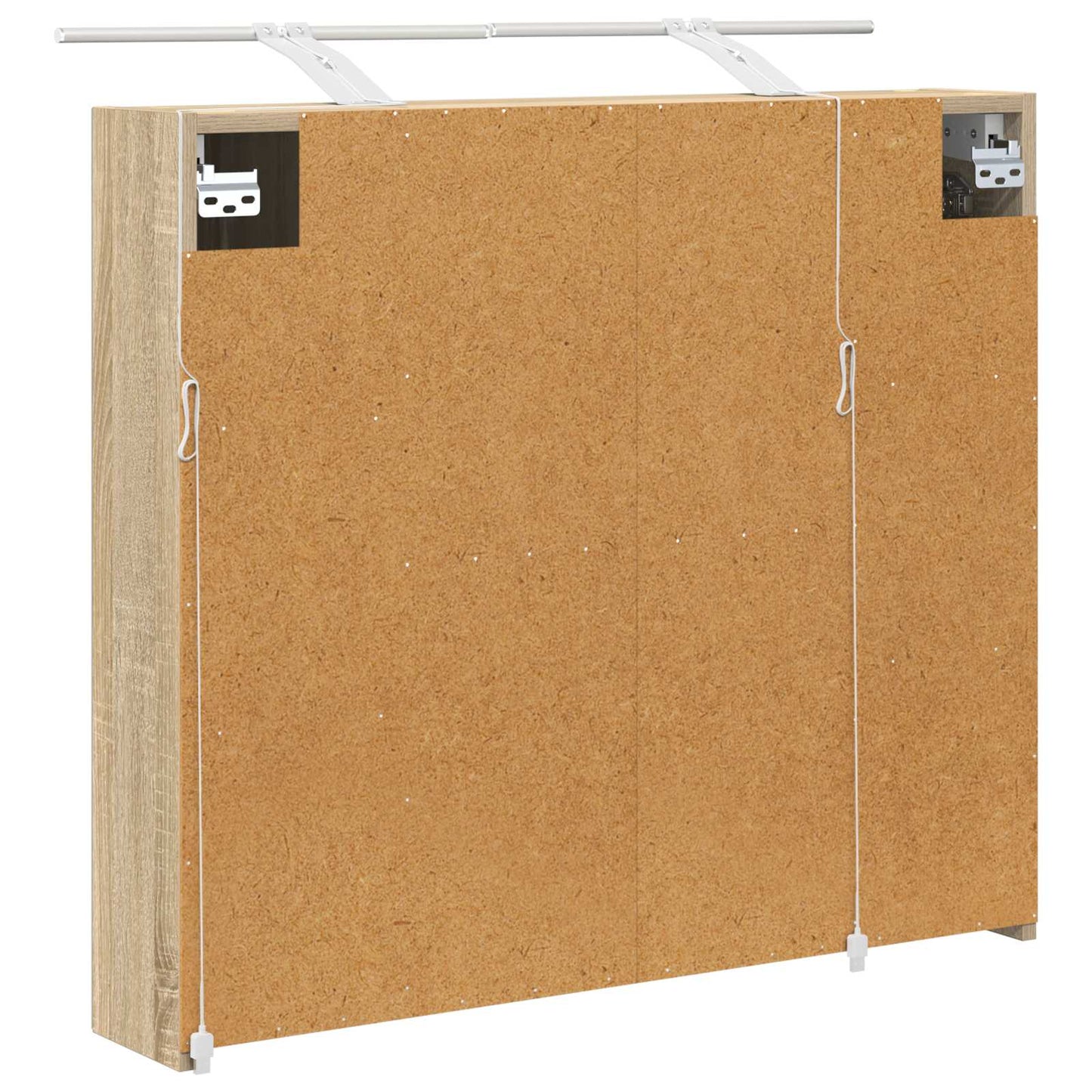 vidaXL Bathroom Mirror Cabinet with Shelf Sonoma Oak 80 x 14.5 x 70 cm