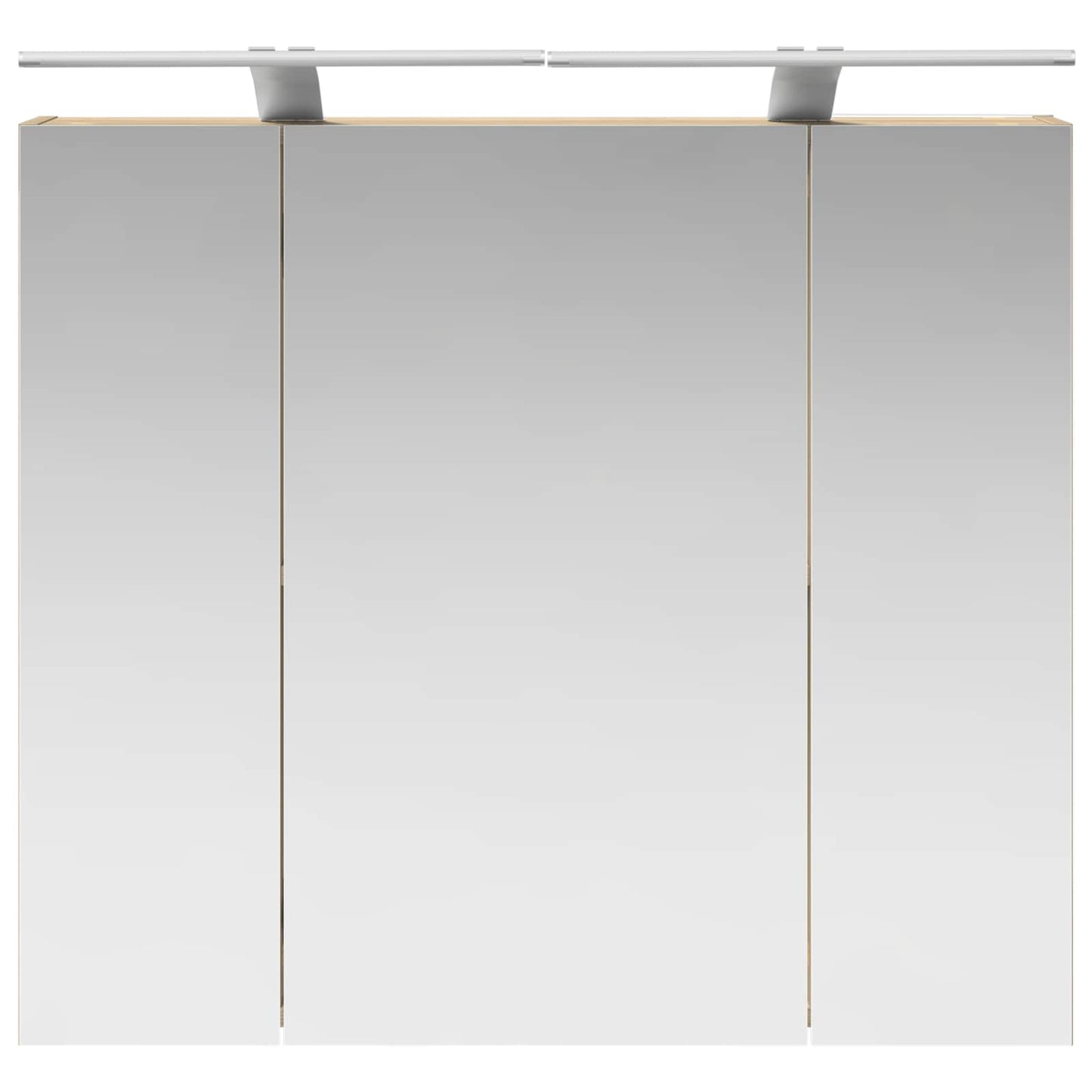 vidaXL Bathroom Mirror Cabinet with Shelf Sonoma Oak 80 x 14.5 x 70 cm