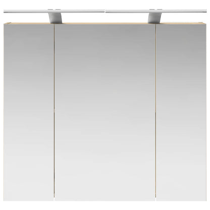 vidaXL Bathroom Mirror Cabinet with Shelf Sonoma Oak 80 x 14.5 x 70 cm