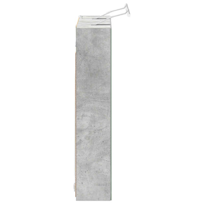 vidaXL Bathroom Mirror Cabinet Concrete Grey 80 x 14.5 x 70 cm