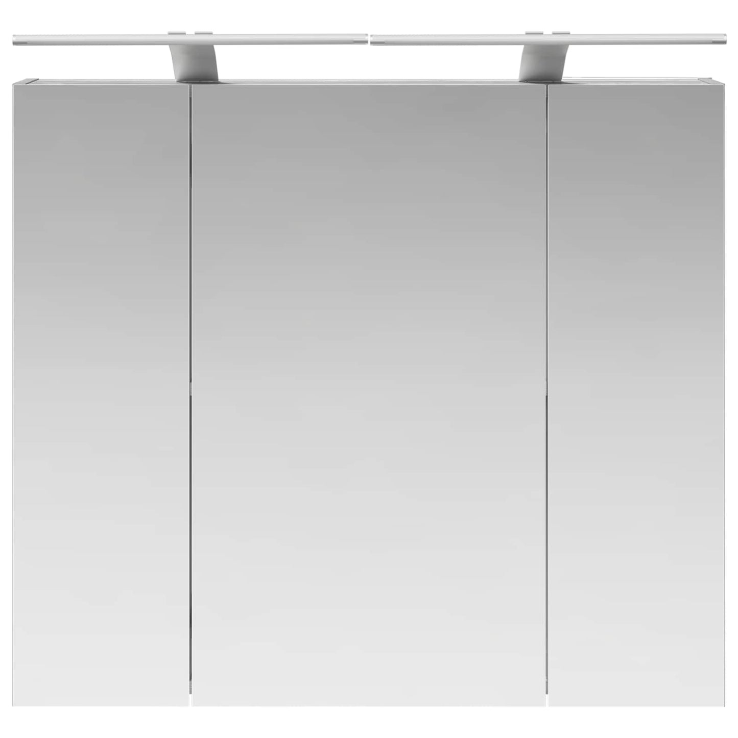vidaXL Bathroom Mirror Cabinet with Door Grey Sonoma 80 x 14.5 x 70 cm