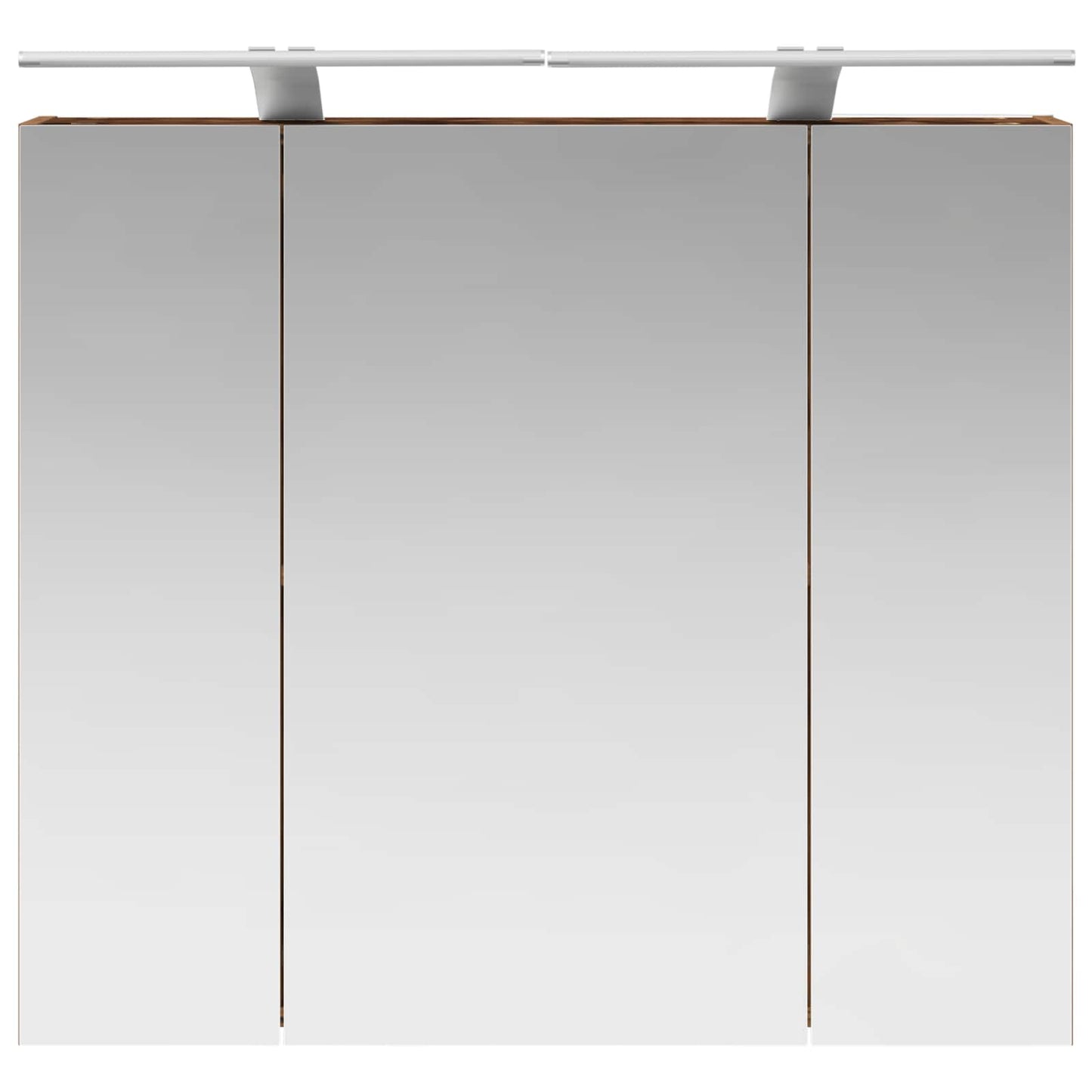vidaXL Bathroom Mirror Cabinet with Shelf Old Wood 80 x 14.5 x 70 cm