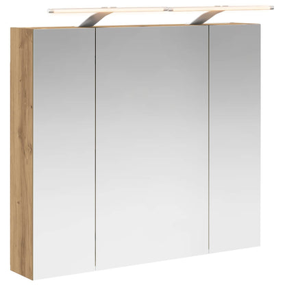 vidaXL Bathroom Mirror Cabinet Artisian Oak 80 x 14.5 x 70 cm