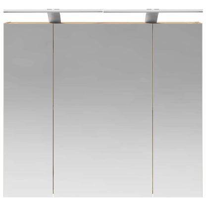 vidaXL Bathroom Mirror Cabinet Artisian Oak 80 x 14.5 x 70 cm
