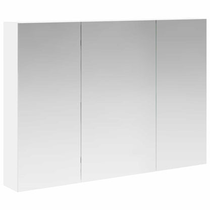 vidaXL Bathroom Mirror Cabinet with Shelf White 100 x 14.5 x 70 cm