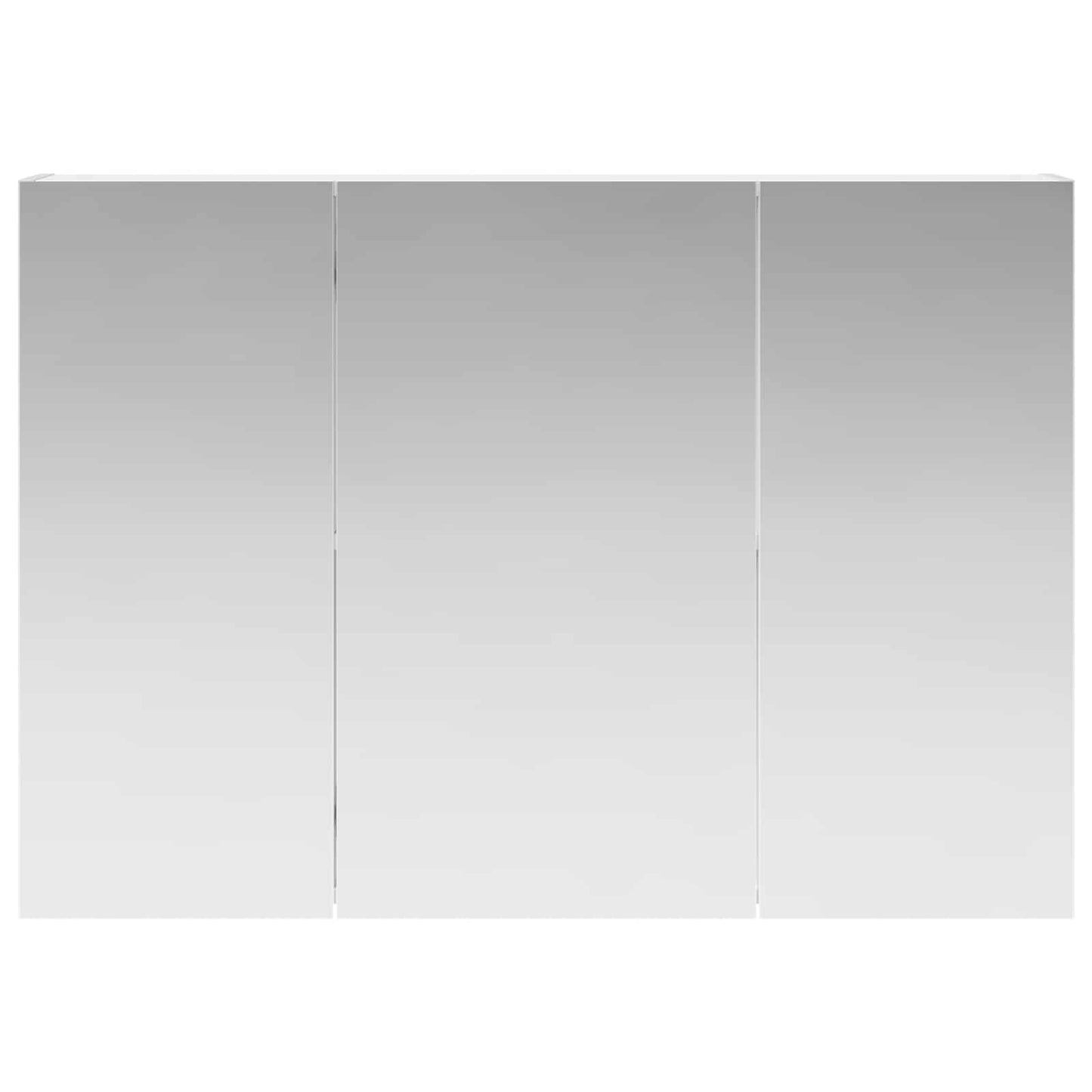 vidaXL Bathroom Mirror Cabinet with Shelf White 100 x 14.5 x 70 cm