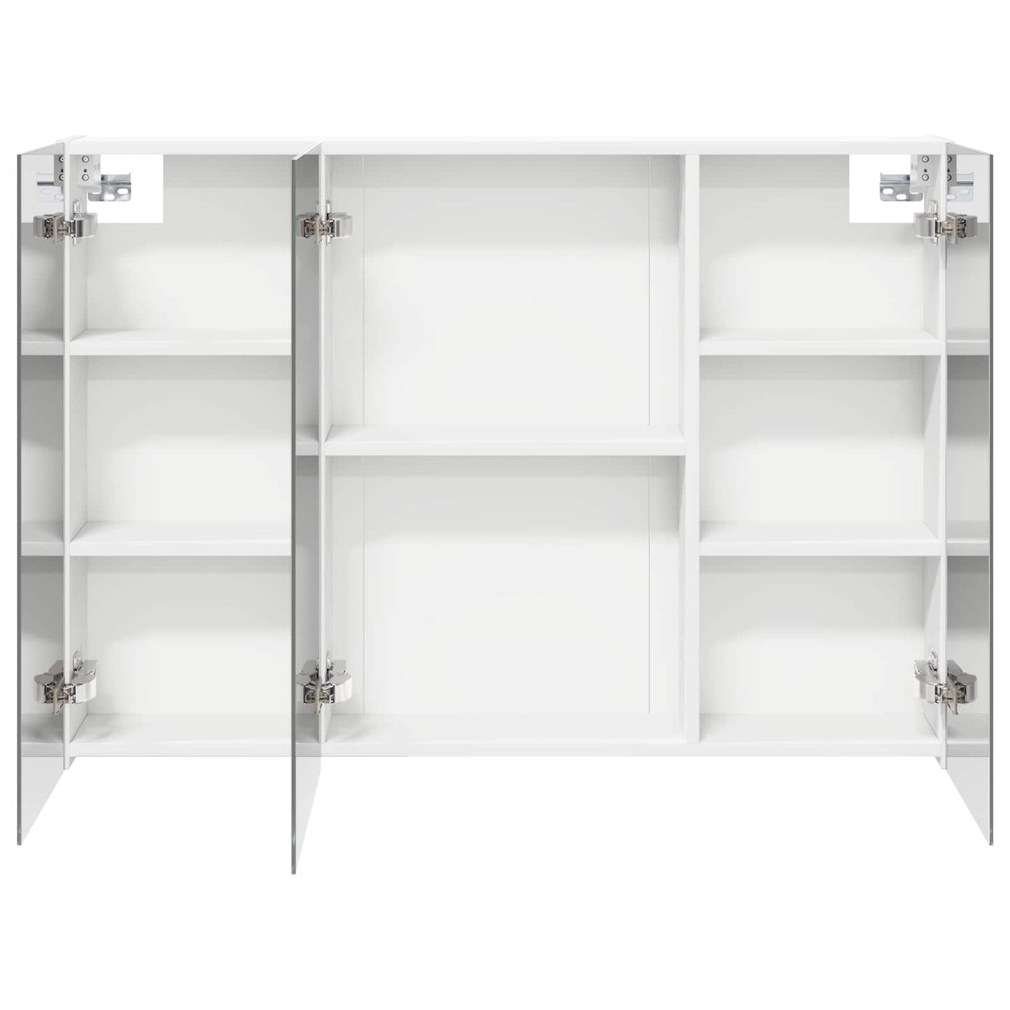 vidaXL Bathroom Mirror Cabinet with Shelf White 100 x 14.5 x 70 cm