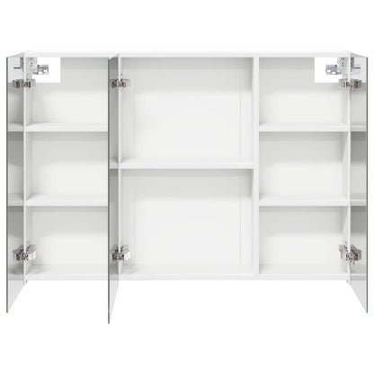 vidaXL Bathroom Mirror Cabinet with Shelf White 100 x 14.5 x 70 cm