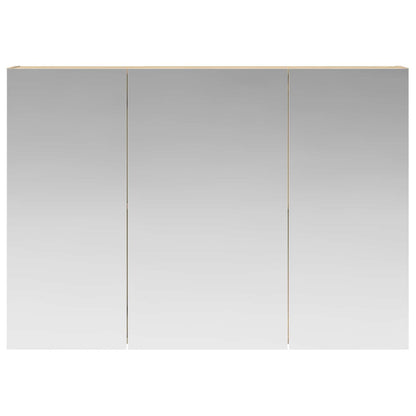 vidaXL Bathroom Mirror Cabinet with Door Sonoma Oak 100 x 14.5 x 70 cm