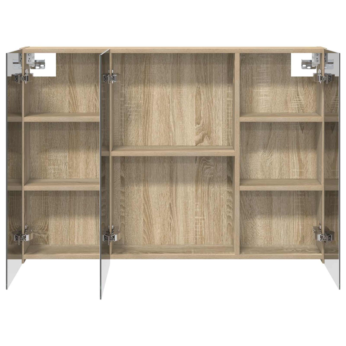 vidaXL Bathroom Mirror Cabinet with Door Sonoma Oak 100 x 14.5 x 70 cm