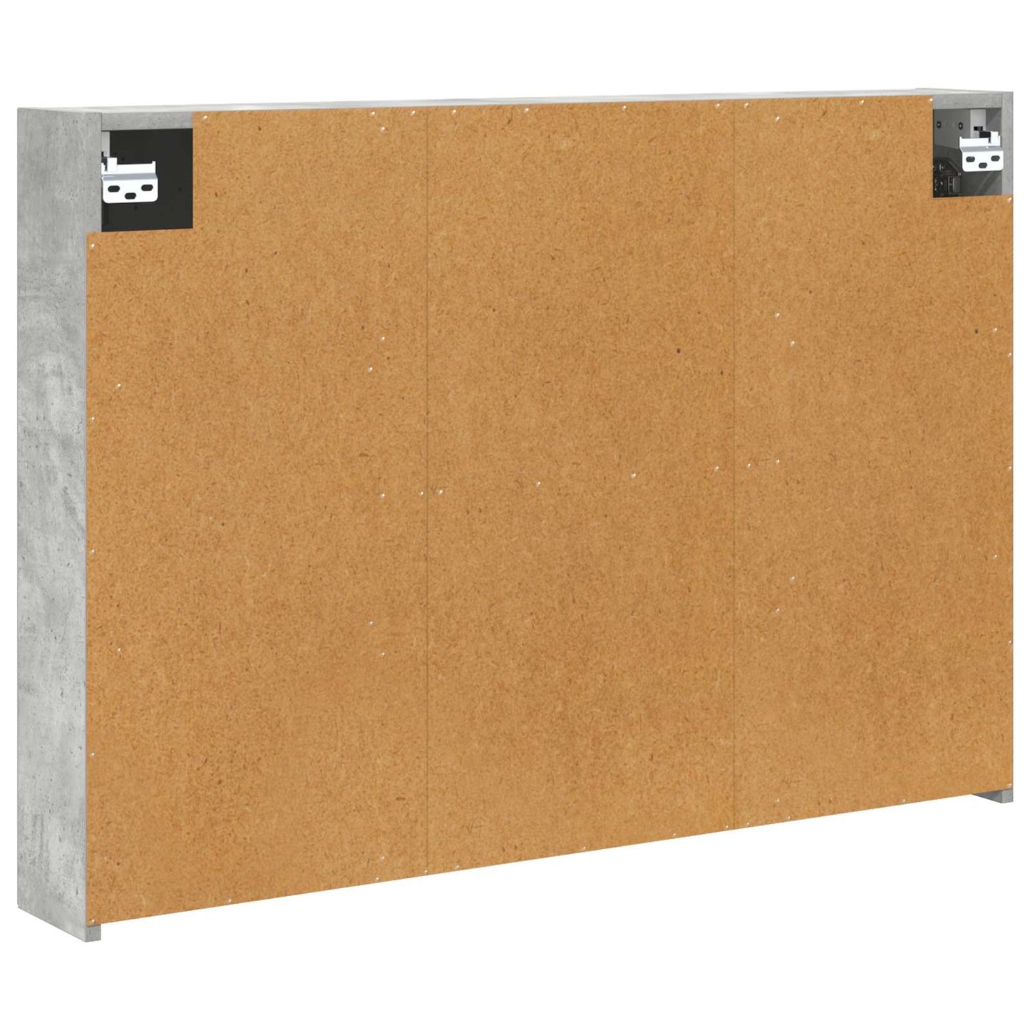 vidaXL Bathroom Mirror Cabinet Concrete Grey 100 x 14.5 x 70 cm