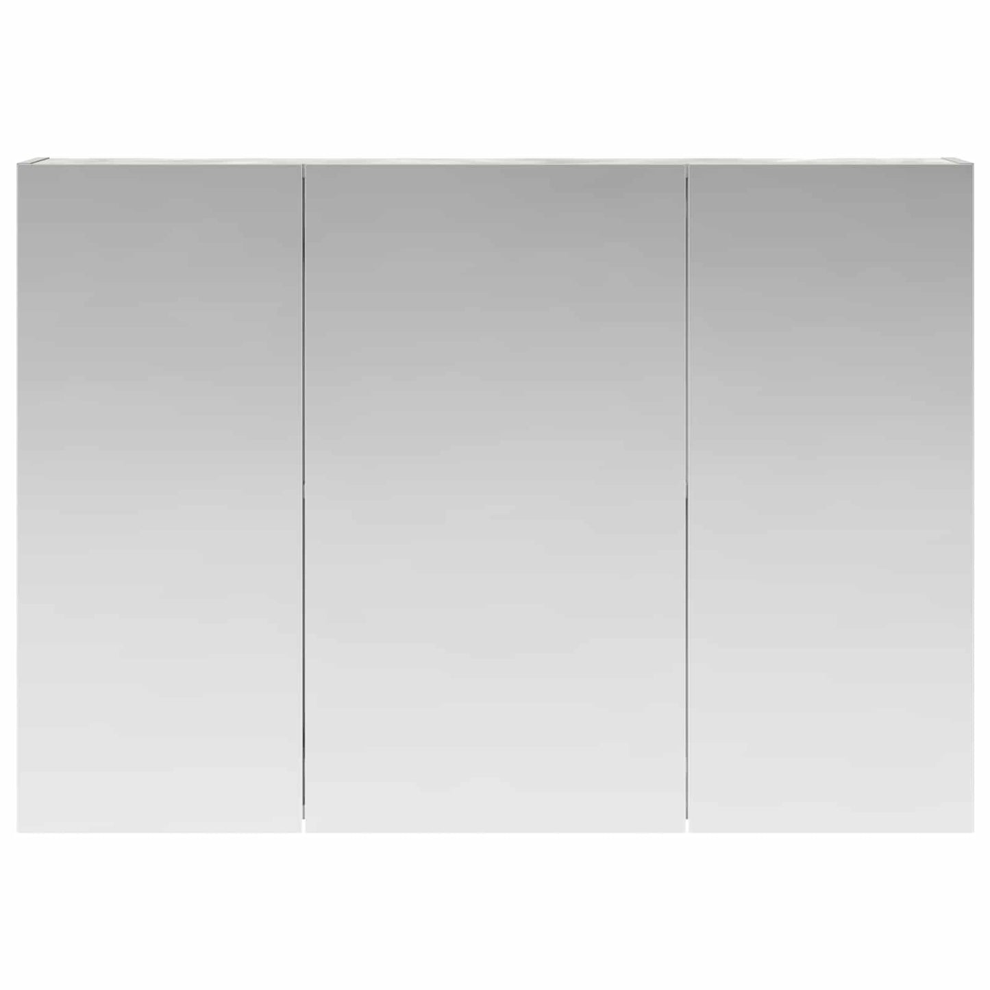 vidaXL Bathroom Mirror Cabinet Concrete Grey 100 x 14.5 x 70 cm